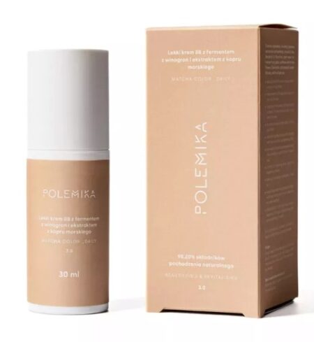 POLEMIKA. Lekki krem BB z fermentem z winogron i ekstraktem z kopru morskiego. Odcień 3.0