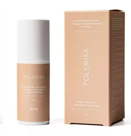 POLEMIKA. Lekki krem BB z fermentem z winogron i ekstraktem z kopru morskiego. Odcień 2.0