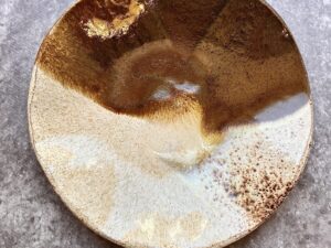 TALERZ OBIADOWY ♡BURSZTYN♡ 28cm