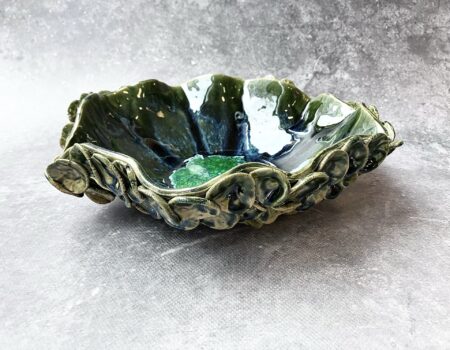PATERA *DEEP INTO THE SEA. EMERALD* ok.28cm