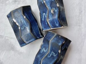 KUBEK *NAVY BLUE AND SILVER* 270ml