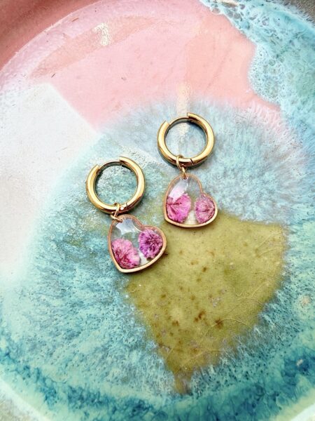 KWIATEK LASU. KOLCZYKI SERDUSZKO