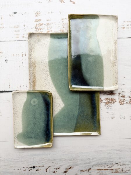 TALERZ DO SUSHI *GREEN* 18,5 x 27cm