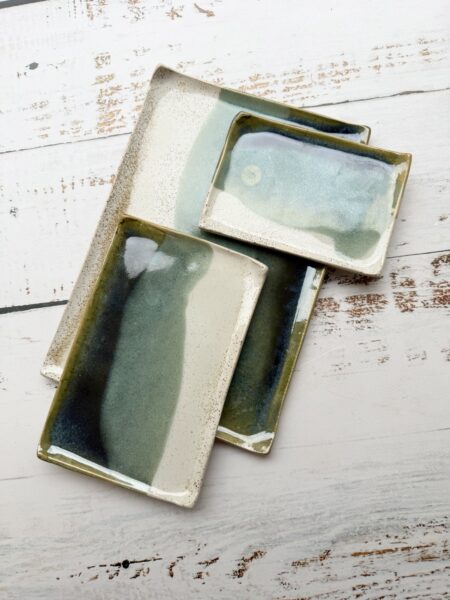 TALERZYK DO SUSHI *GREEN* 12,5 x 19,5 cm