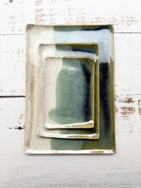 TALERZYK DO SUSHI *GREEN* 10 x 14,5 cm